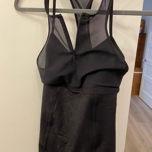 Lululemon Zip Up Mesh Tank Top